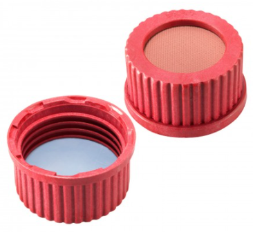 Screw Cap PP GL 45 Red (with septa hole)